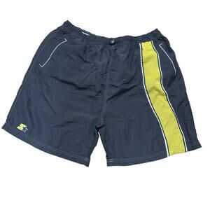 Vintage Starter Swim Shorts Mens XL Nylon Brief Lined Elastic Waist